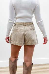 Fall Adventures Pleated Corduroy Mini Skirt - Camel | Makk Fashions