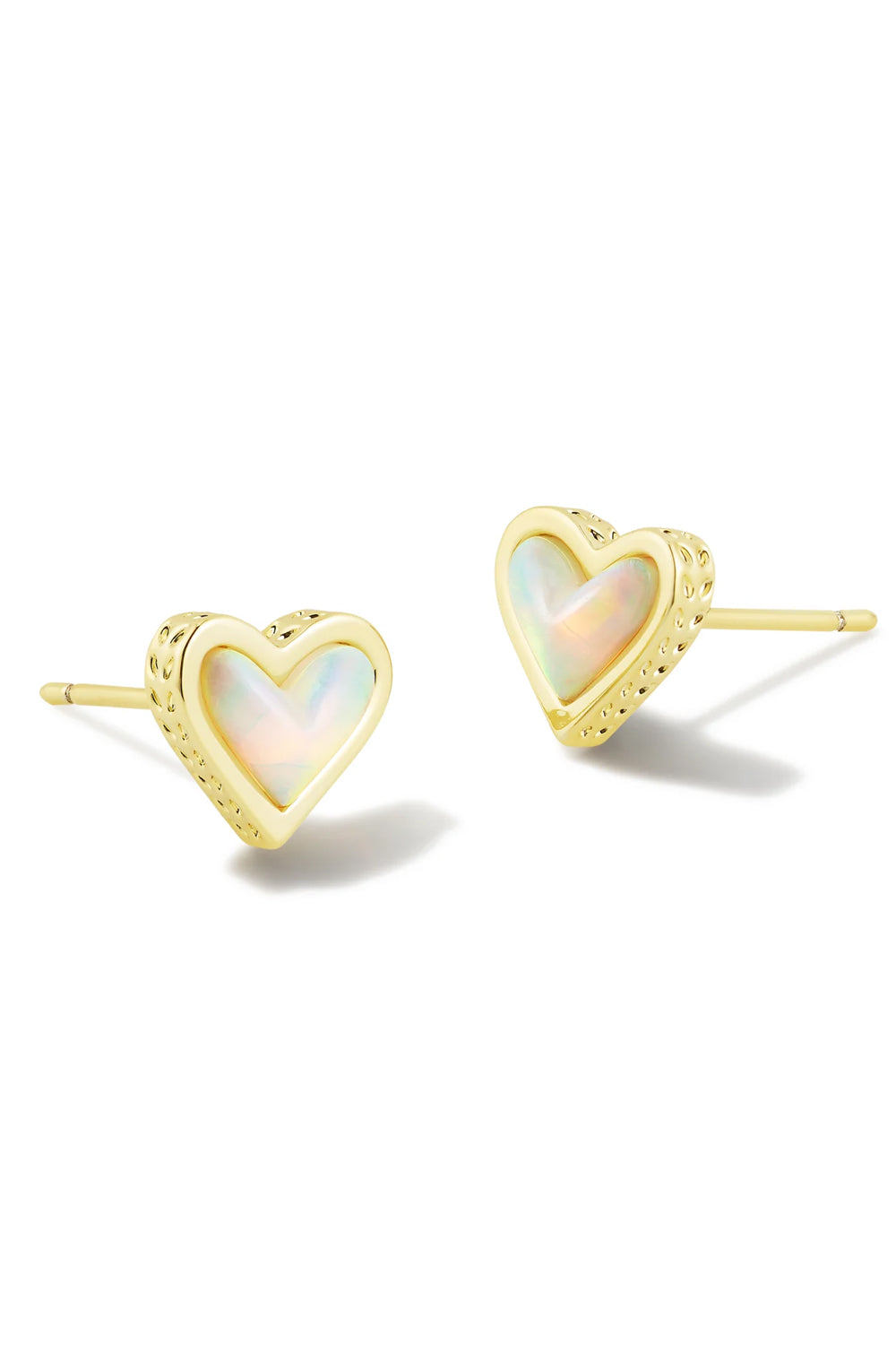 Kendra Scott: Framed Ari Heart Earrings - White Opalescent | Makk Fashions