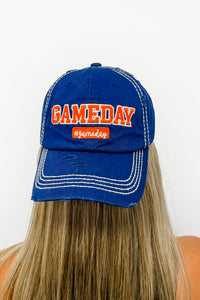 "Game Day" Washed Vintage Cap - Navy | Makk Fashions