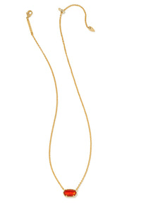 Kendra Scott: Grayson Gold Pendant Necklace - Red Illusion | Makk Fashions