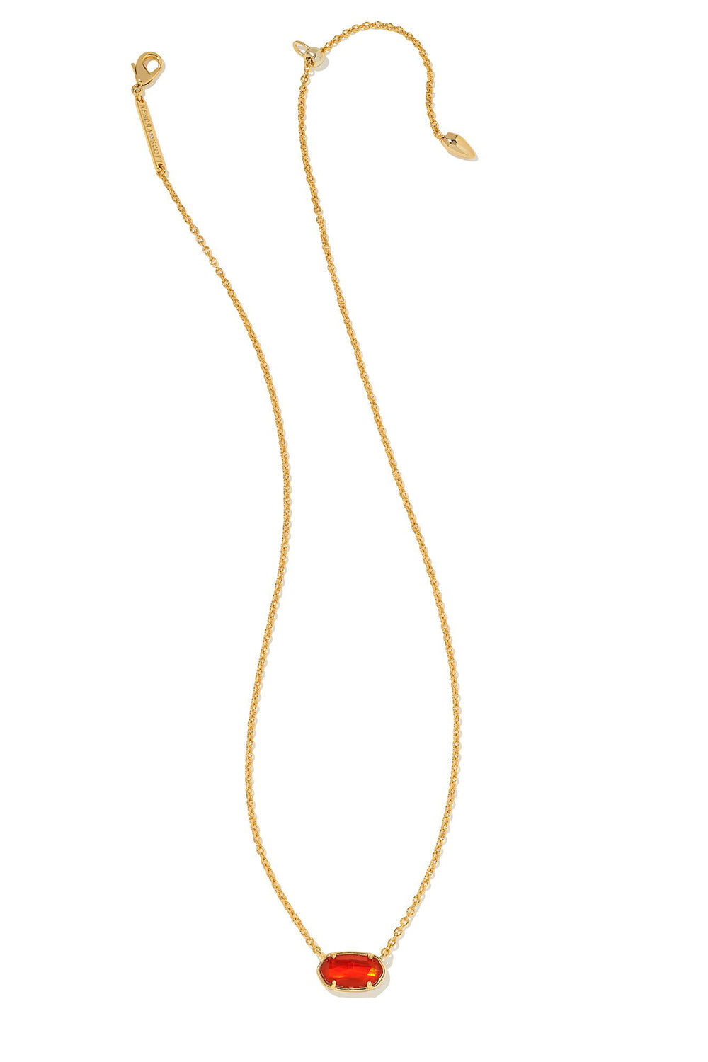 Kendra Scott: Grayson Gold Pendant Necklace - Red Illusion | Makk Fashions