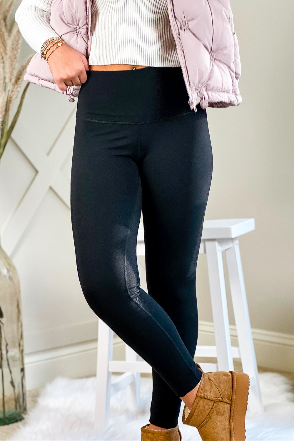 High Rise Buttery Soft Leggings - Black | Makk Fashions