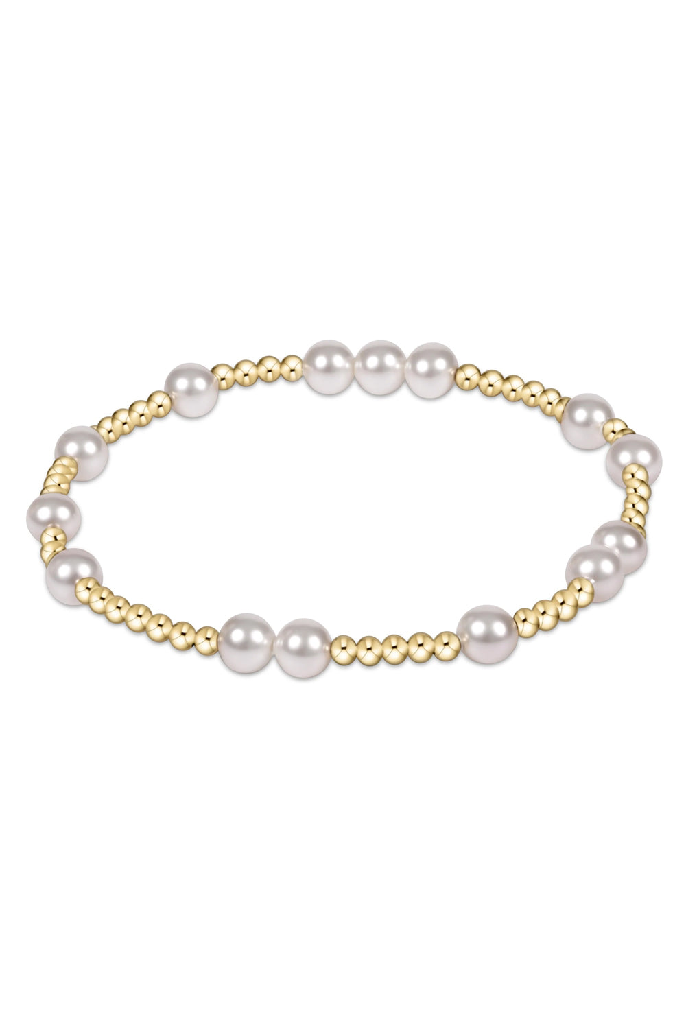enewton: Hope Unwritten 6mm Bead Bracelet - Pearl | Makk Fashions