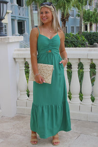 Z Supply: Winslet Maxi Dress - Botanical Green