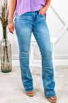 Jacklyn Midrise Bootcut Jeans - Light Wash | Makk Fashions