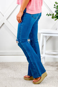 KanCan: Eva High Rise Boot Cut Jeans - Medium Wash | Makk Fashions