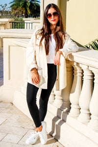 Keep On Loving Button Down Jacket - Cream | Makk Fashions
