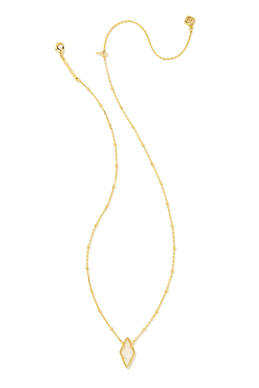 Kendra Scott: Kinsley Short Pendant Necklace - Ivory Mother-of-Pearl | Makk Fashions