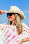 Let's Go Girls Shell Cowboy Hat - Natural | Makk Fashions