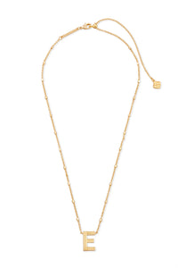 Kendra Scott: Letter E Pendant Necklace - Gold | Makk Fashions