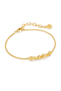 Kendra Scott: Mama Script Bracelet - Gold | Makk Fashions
