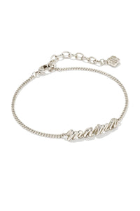 Kendra Scott: Mama Script Bracelet - Silver | Makk Fashions