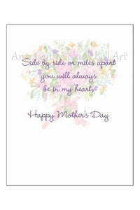 Mother's Day Ribbon Tied Bouquet Greeting Card | Makk Fashions