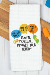 Pickleball Improves Memory Towel | Makk Fashions