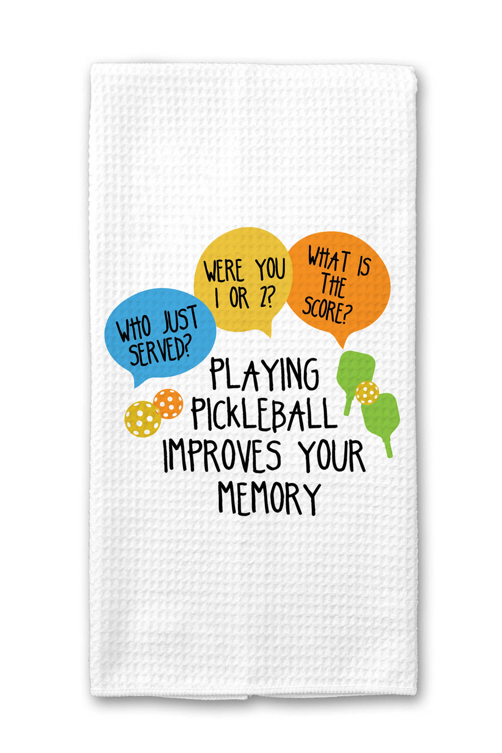 Pickleball Improves Memory Towel | Makk Fashions