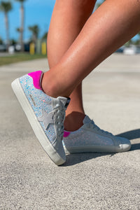 Vintage Havana: Flair 32 - Pink Suede Multi Glitter | Makk Fashions