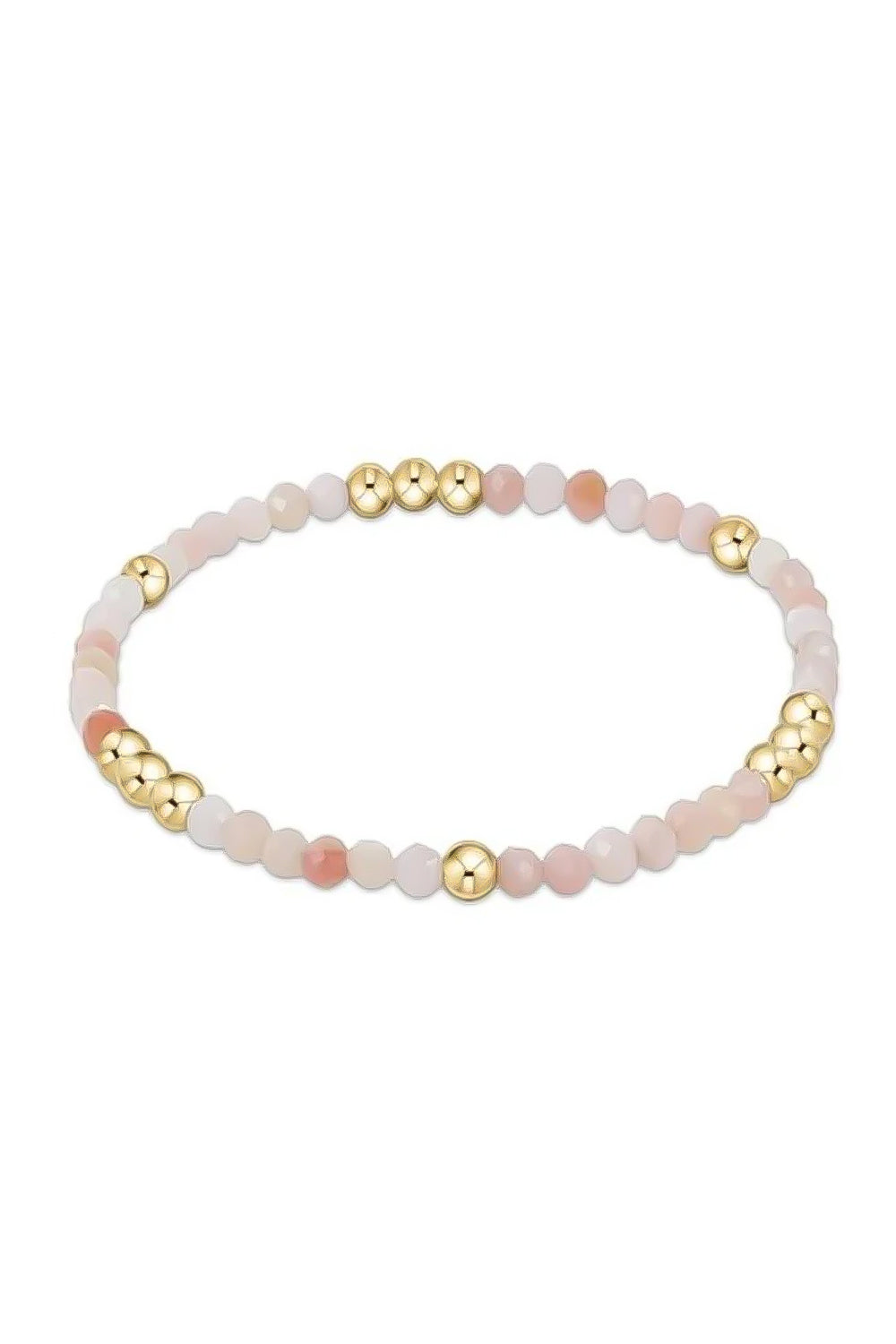 enewton: Worthy Pattern 3mm Bead Bracelet - Pink Opal | Makk Fashions