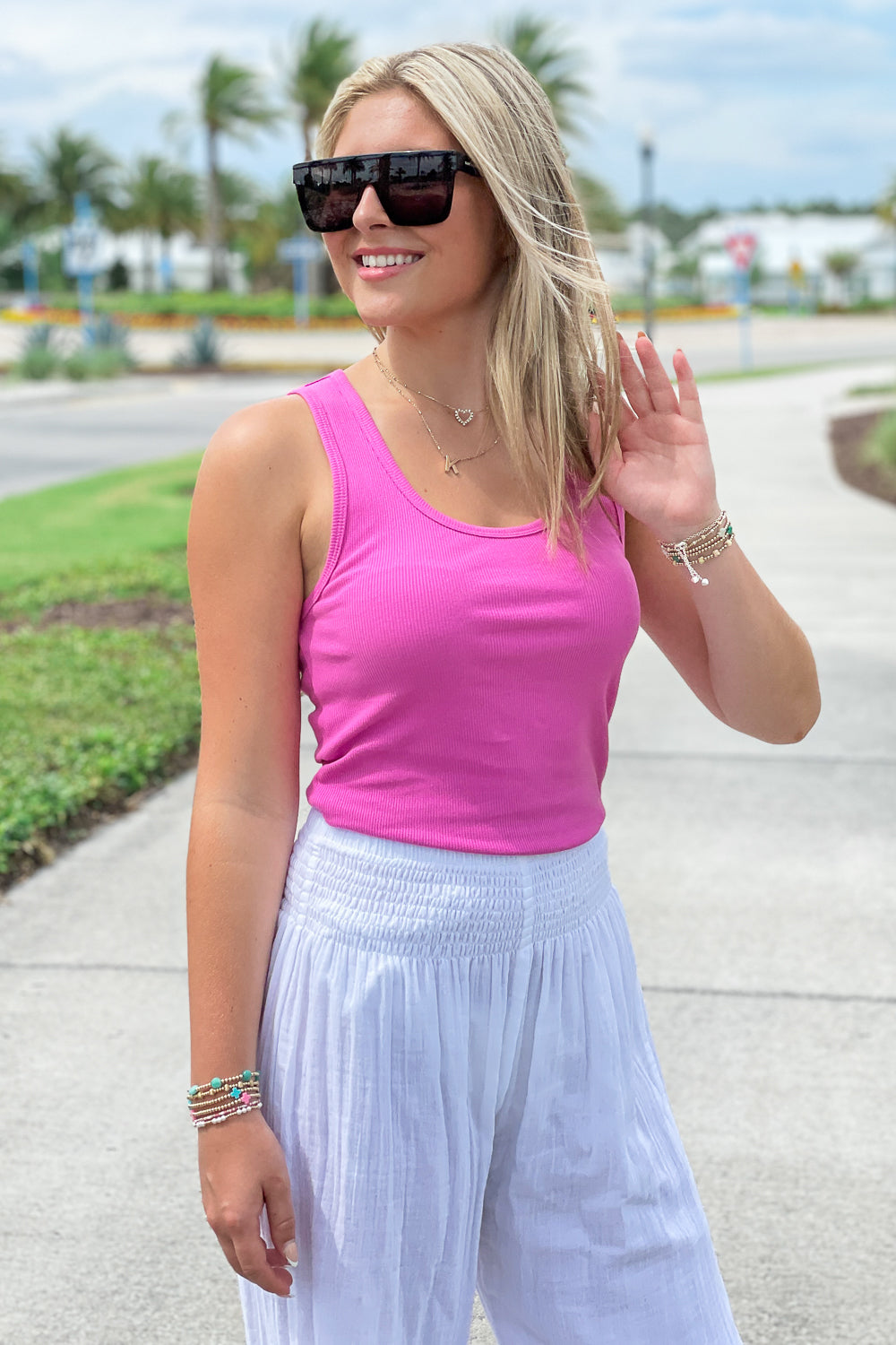Z Supply: Essy Rib Top - Raspberry Sorbet | Makk Fashions