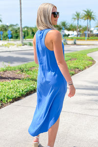Z Supply: The Reverie Midi Dress - Blue Wave | Makk Fashions