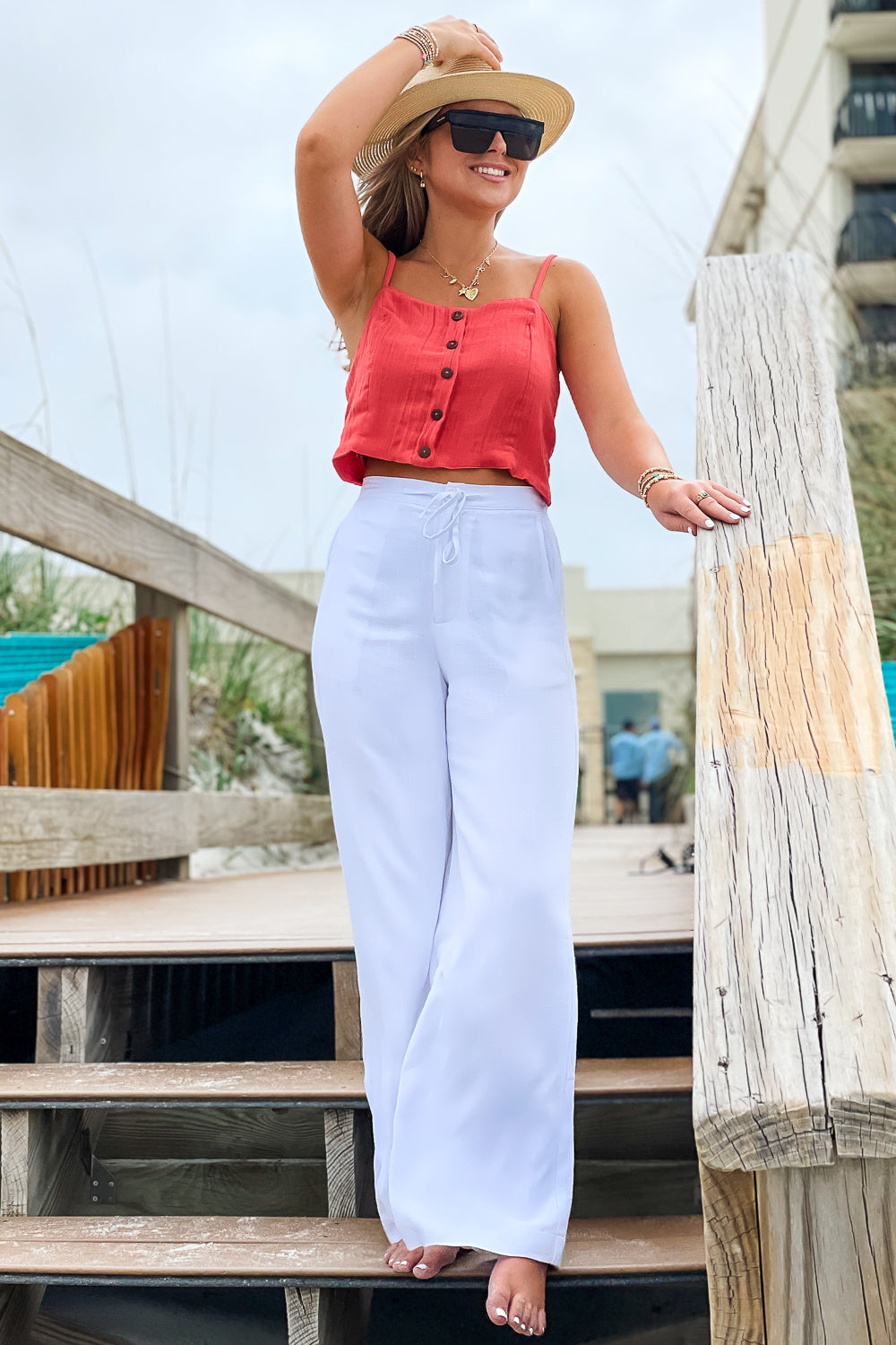 Z Supply: Cortez Pants - White | Makk Fashions