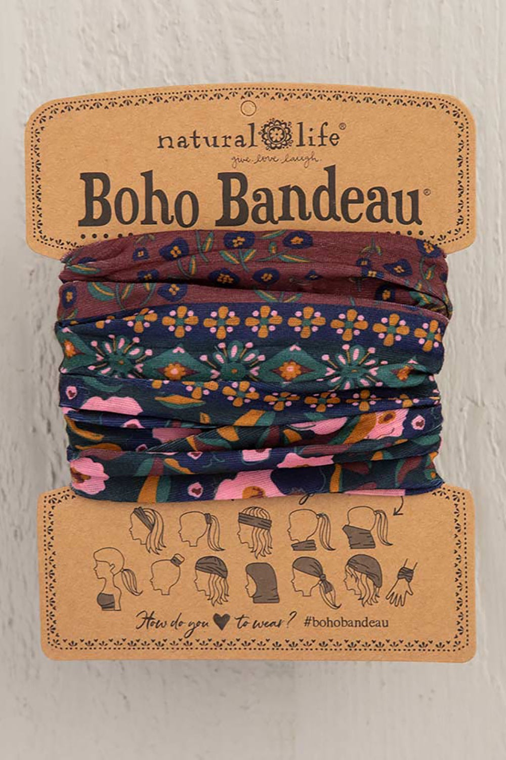 Natural Life Wine Flower Bandeau Natural Life Wine Flower Bandeau
