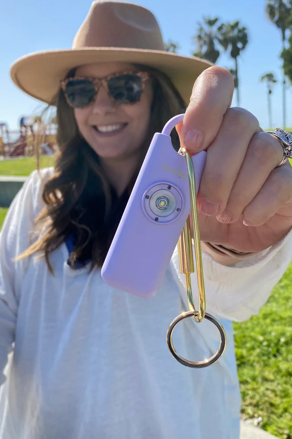 She's Birdie: Alarm Keychain - Lavender | Makk Fashions
