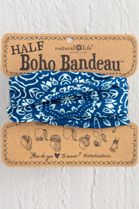 Navy Mandala Half Boho Bandeau | Natural Life