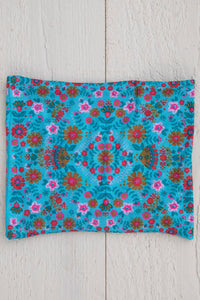 Light Blue Floral Mandala Half Boho Bandeau | Natural Life