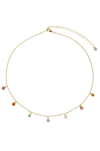 Lotus & Luna : Balance + Inner Peace Dewdrop Necklace | Makk Fashions