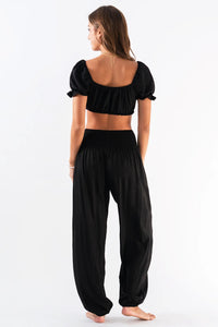 Lotus & Luna: Black Harem Pants | Makk Fashions