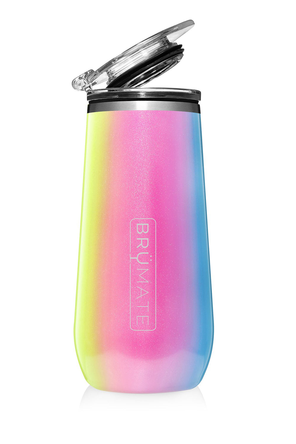 BRUMATE WINE TUMBLER - GLITTER RAINBOW