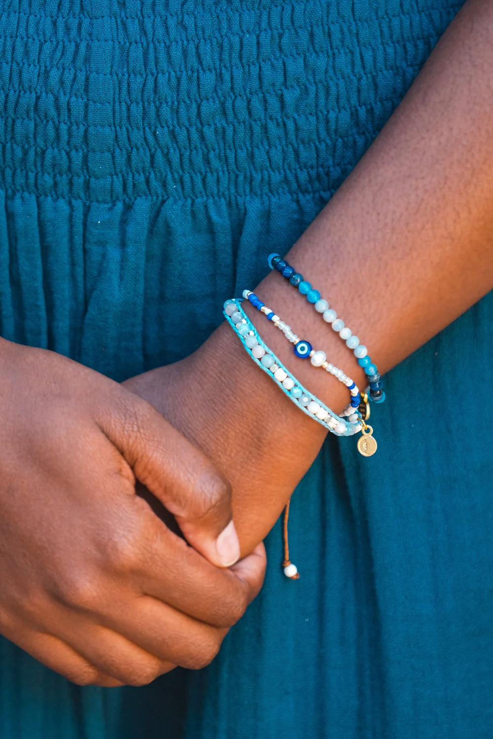 Lotus & Luna: Calm Evil Eye Bracelet | Makk Fashions