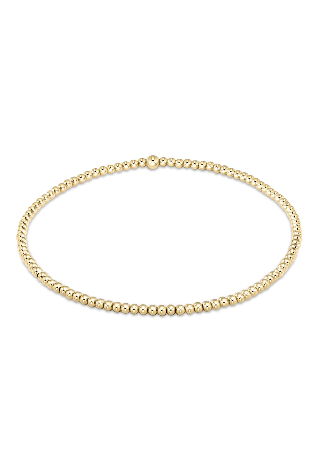 enewton: Classic 2mm Bead Bracelet - Gold | Makk Fashions