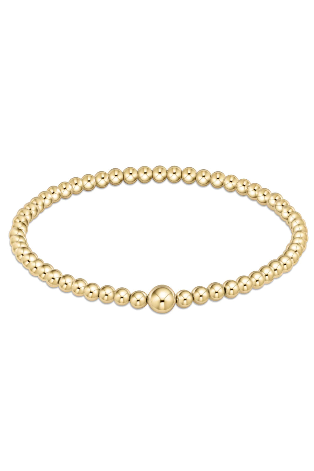 enewton: Classic 4mm Bead Bangle - Gold | Makk Fashions