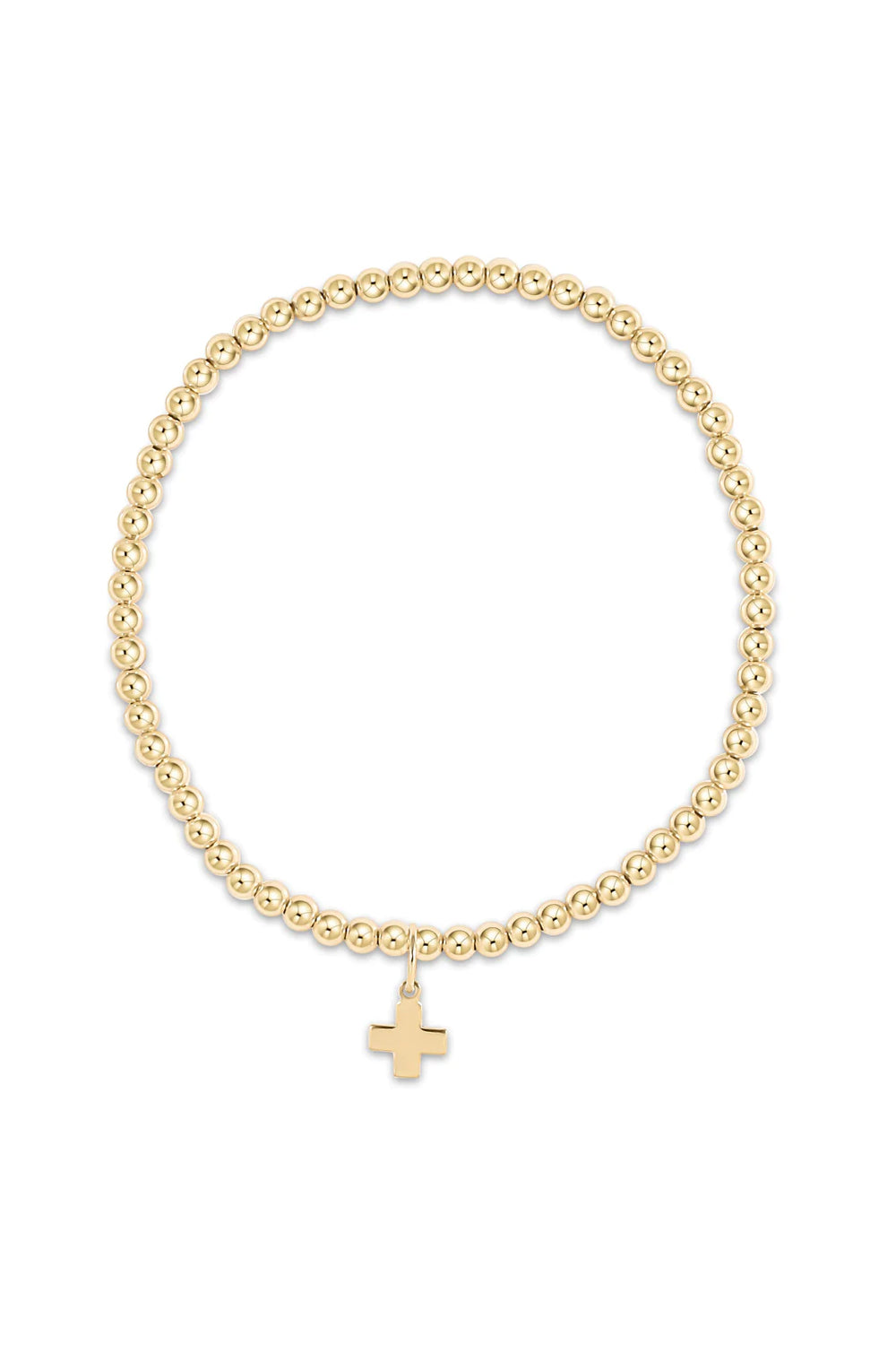 Gold cross charm on sale for bracelet