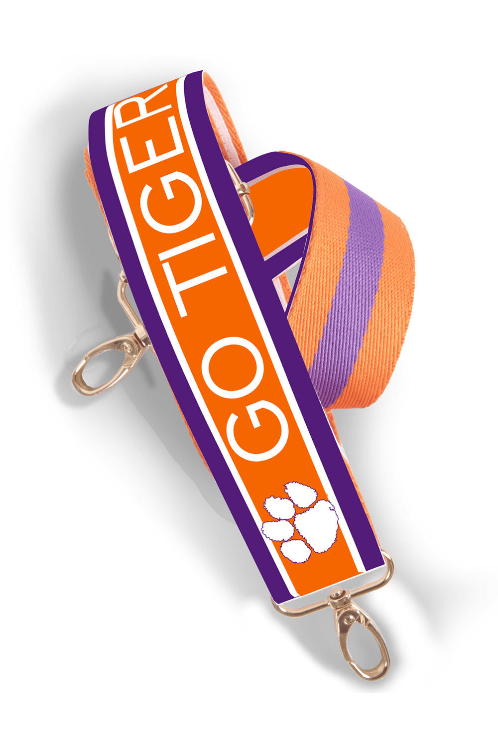 Clemson Reversible Patterned Shoulder Strap - Orange | Makk Fashions