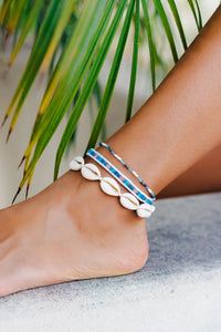 Lotus & Luna: Deep Dive Beaded Anklet | Makk Fashions