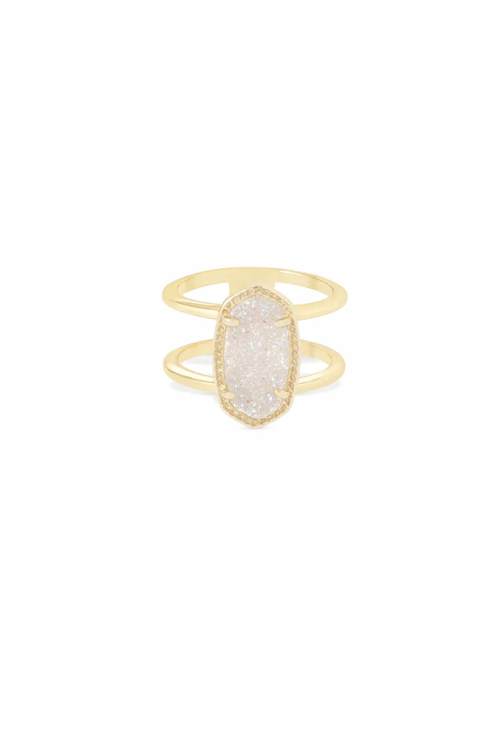 Kendra Scott: Elyse Ring Gold - Iridescent Drusy | Makk Fashions