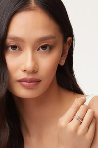 Kendra Scott: Emilie Silver Double Band Ring - Platinum  Drusy | Makk Fashions