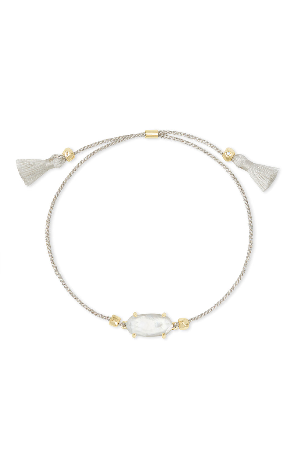 Kendra Scott: Everlyne Silver Cord Friendship Bracelet - Ivory Mother Of Pearl | Makk Fashions