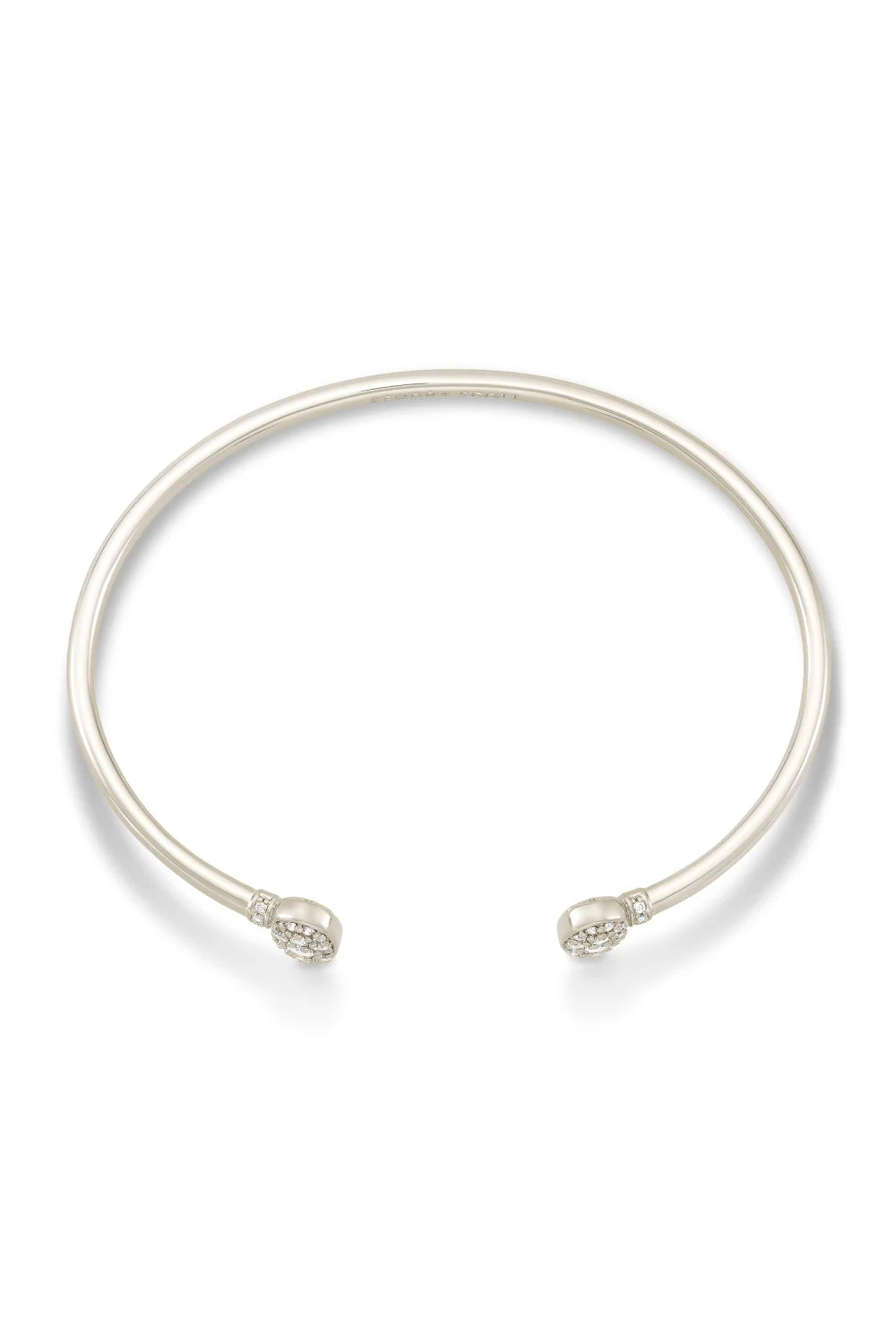 Kendra Scott: Grayson Silver Cuff Bracelet - White Crystal | Makk Fashions