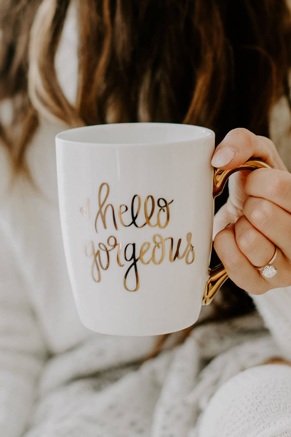 Hello Gorgeous Gold Coffee Mug | Makk Fashions