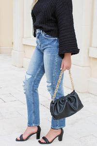 KanCan: Norrine High Rise Slim Straight Jeans - Dk Wash | Makk Fashions