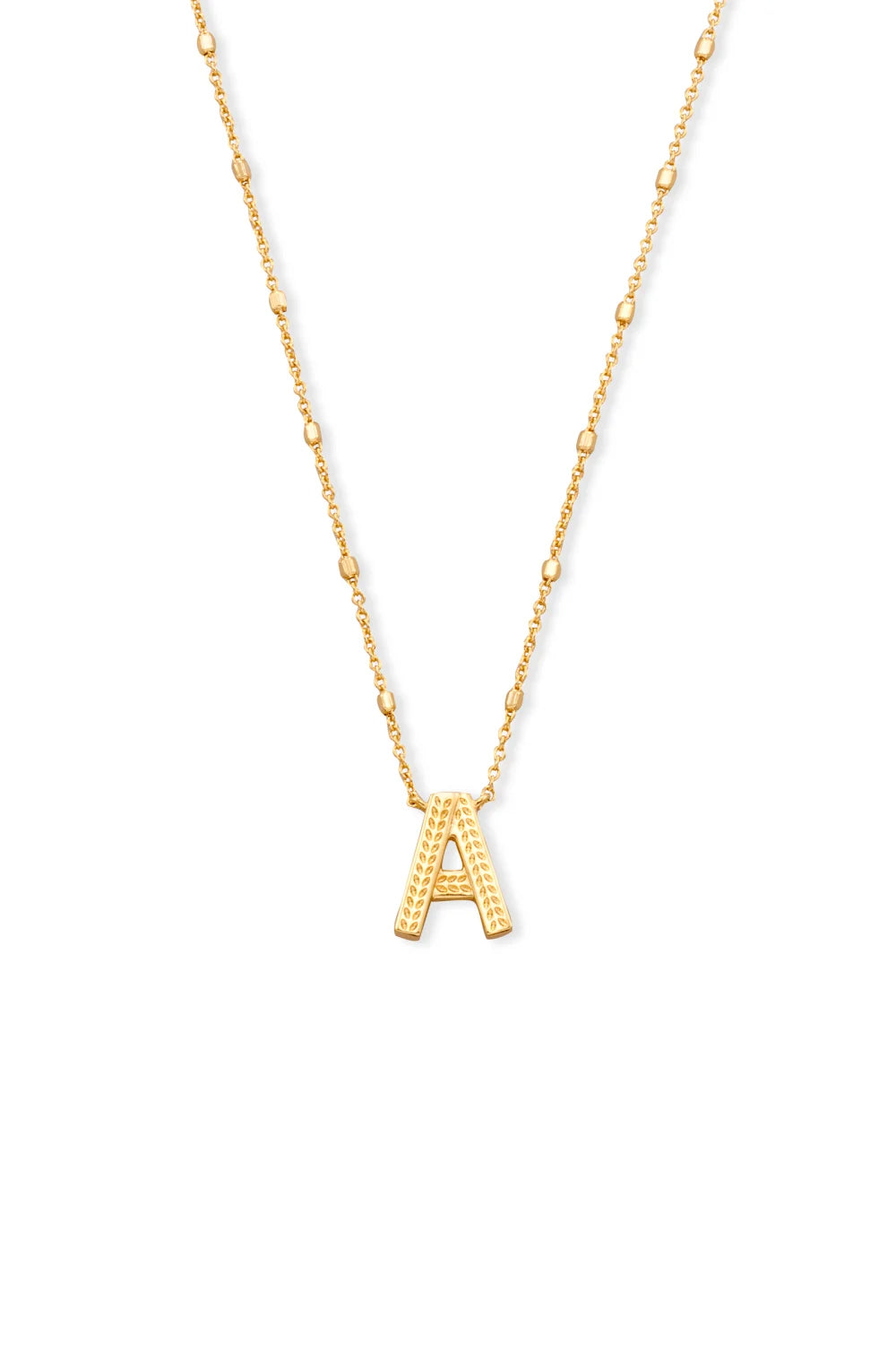 Kendra Scott: Letter A Pendant Necklace - Gold | Makk Fashions