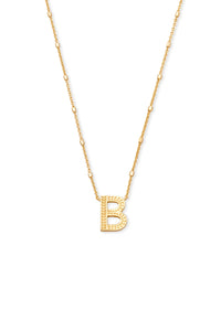 Kendra Scott: Letter B Pendant Necklace - Gold | Makk Fashions