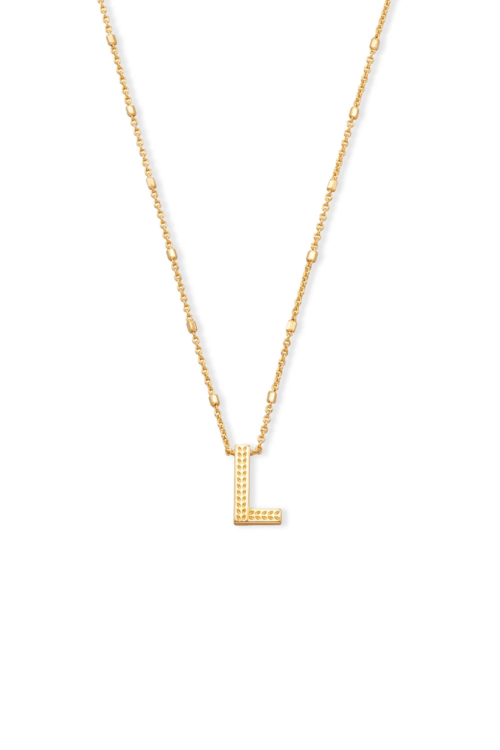 Kendra Scott: Letter L Pendant Necklace - Gold | Makk Fashions