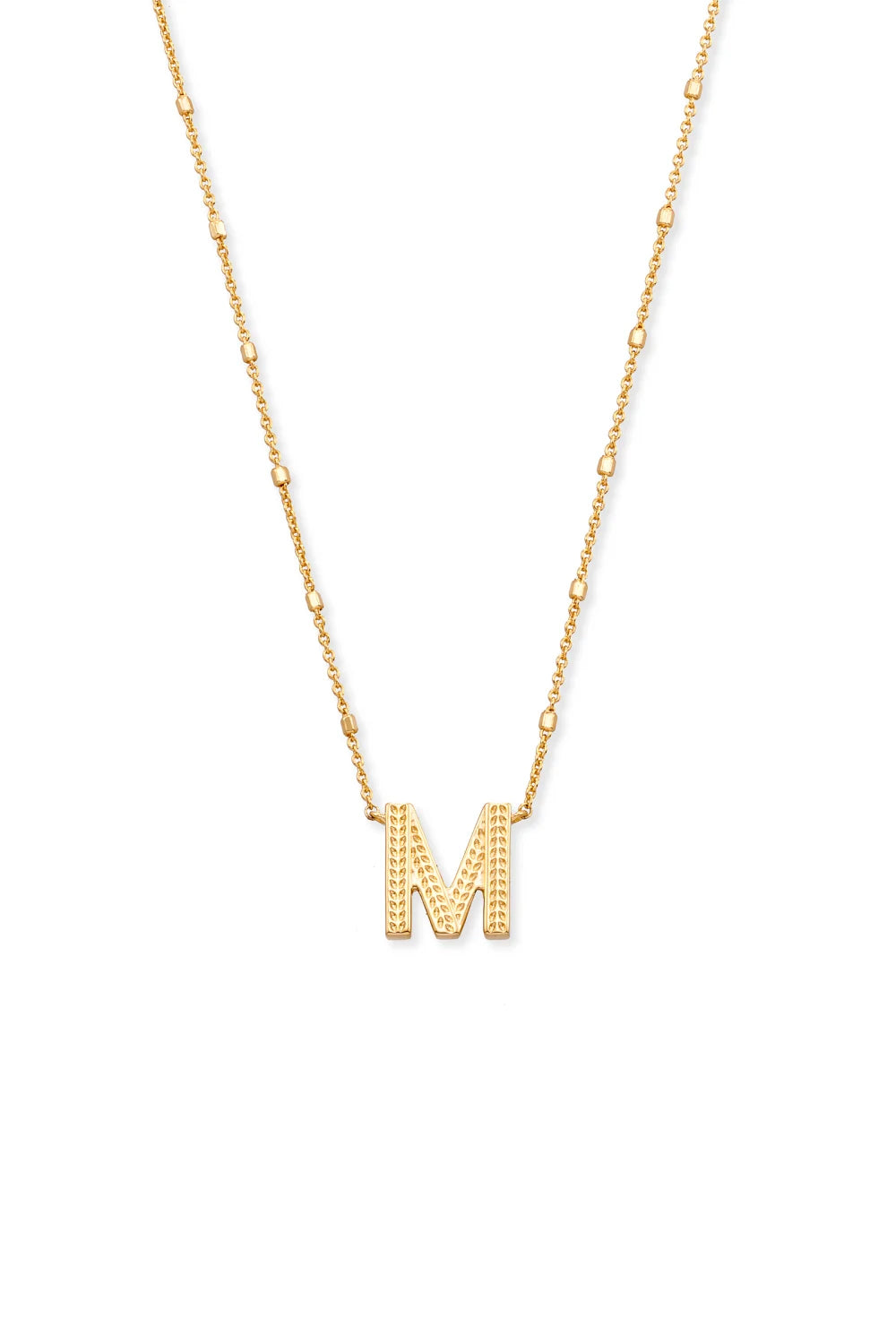 Letter m shop pendant necklace