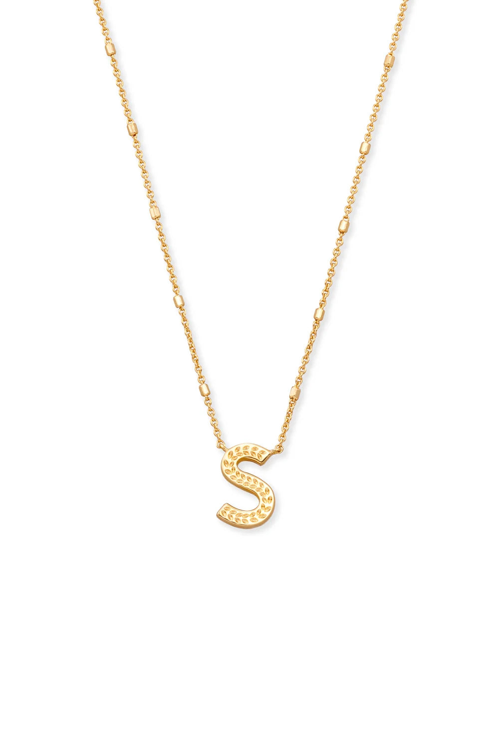 Kendra Scott: Letter S Pendant Necklace - Gold | Makk Fashions