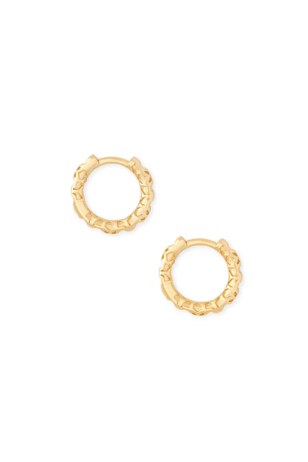 Kendra Scott: Maggie Huggie Earrings - Gold | Makk Fashions