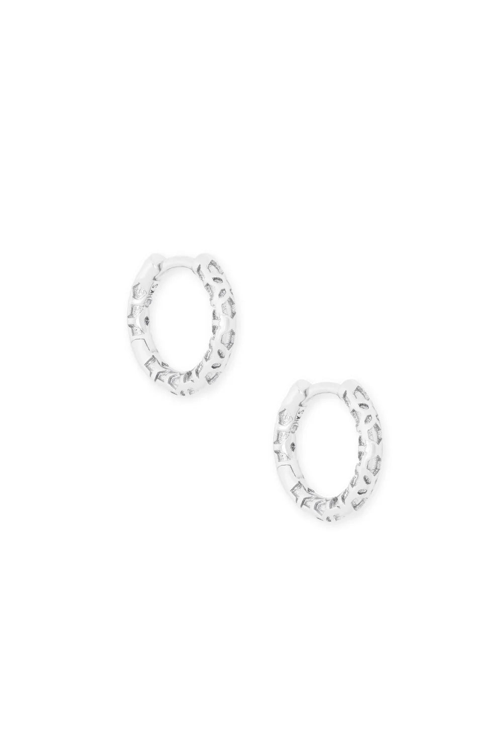 Kendra Scott: Maggie Huggie Earrings - Silver | Makk Fashions